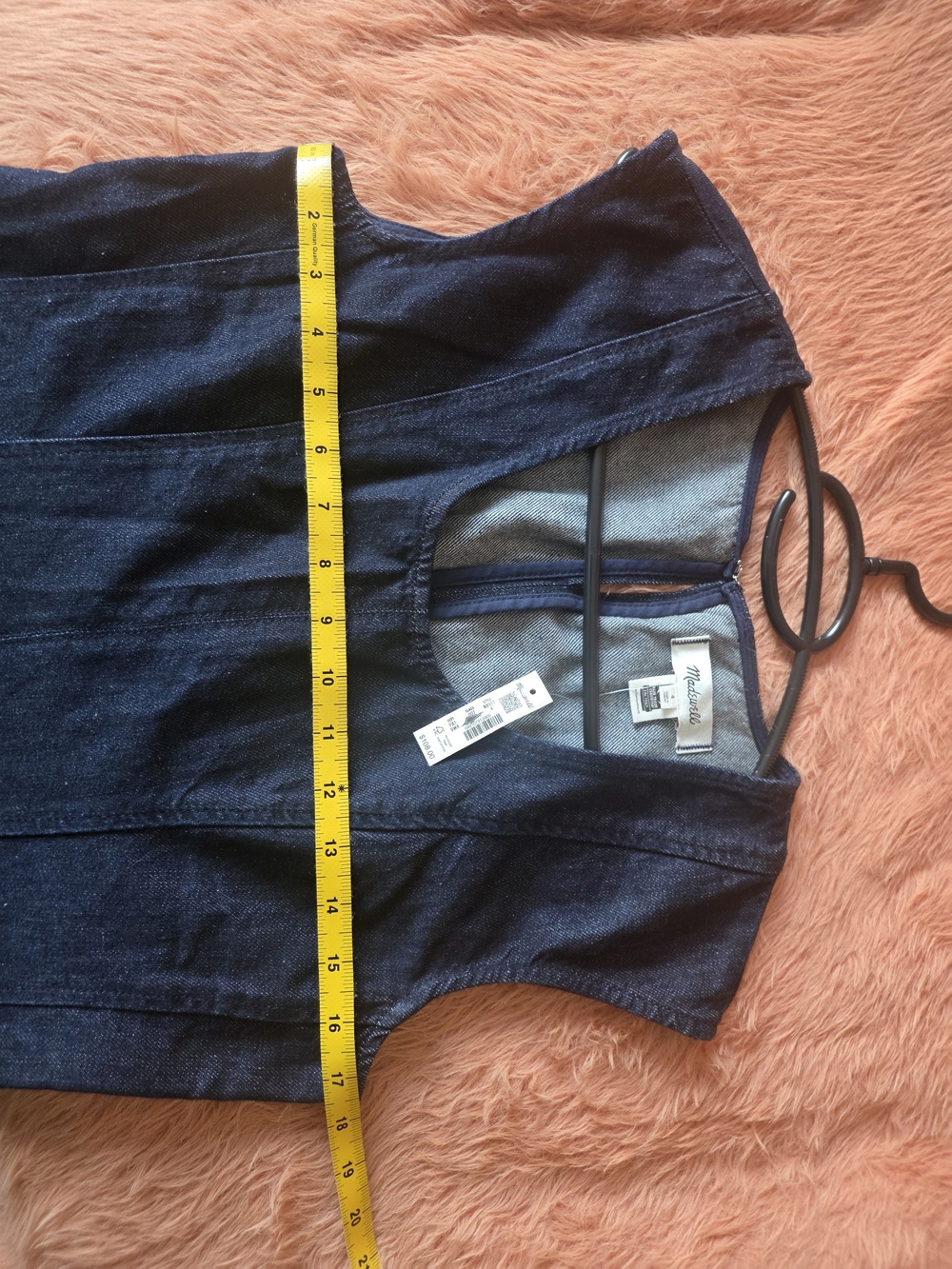 Madewell Dark Indigo Scoop Neck Denim Tank - Picture 9 of 10